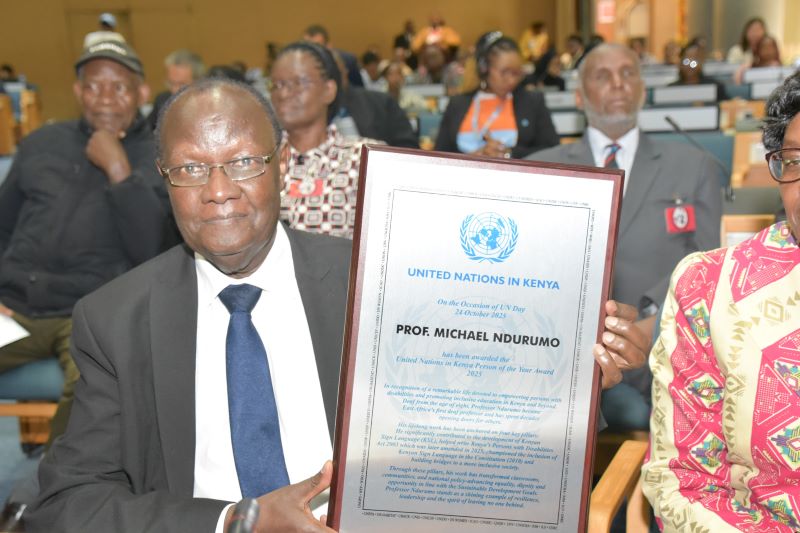 Prof Ndurumo named UN Kenya Person of the Year 2025