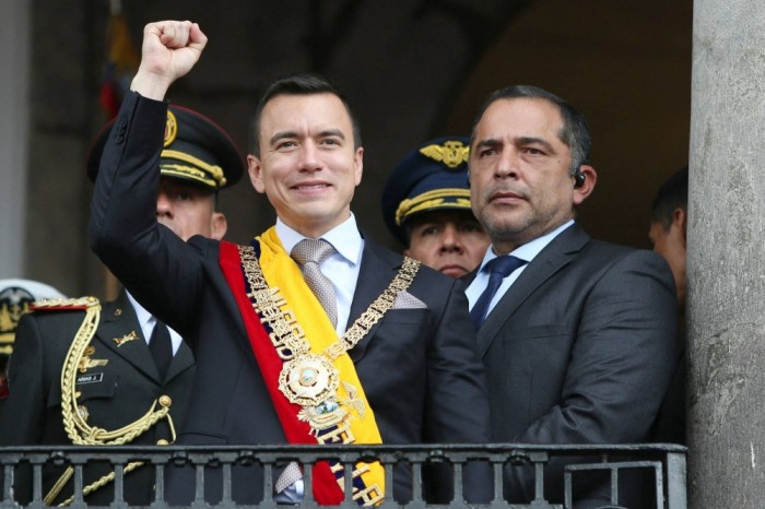 Ecuador arrests five over alleged assassination attempt on President Noboa