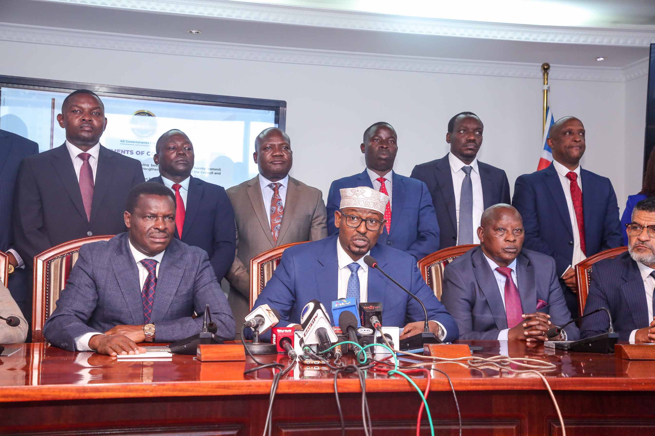 Governors Abdullahi, Kahiga re-elected Council of Governors chair and vice chair