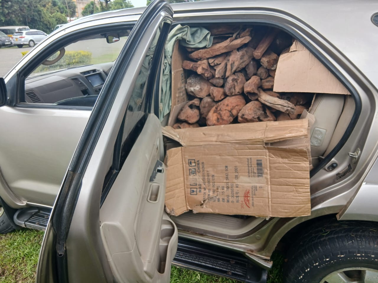 Two arrested as Sh5 million worth of sandalwood recovered