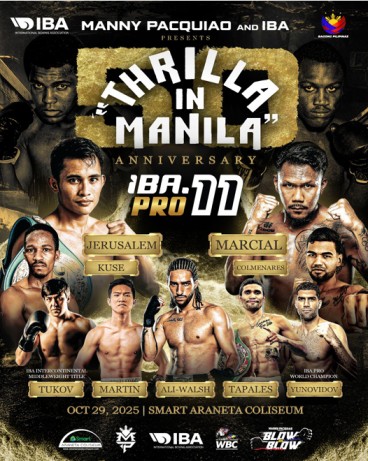 Pacquiao headlines Thrilla in Manila 2, 50 years after first edition took place