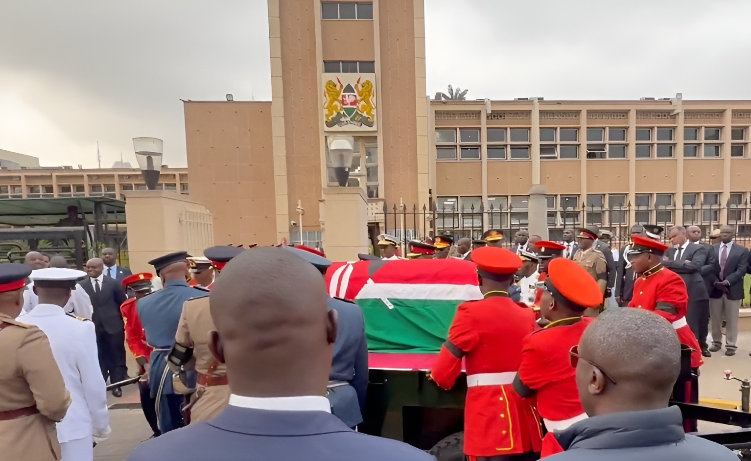 Raila’s final journey begins as body lies in State at Parliament