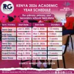 INFOGRAPHIC: Kenya 2026 academic year schedule
