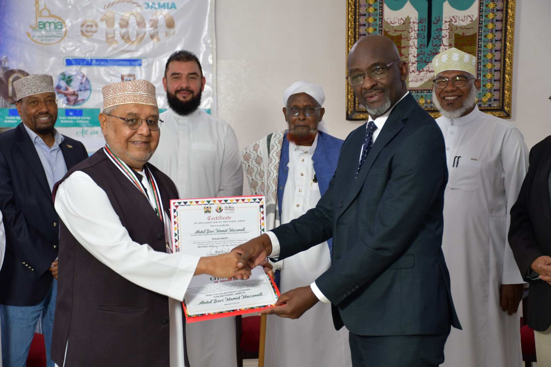 Jamia Mosque’s AbdulBari Hamid honoured as national hero