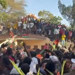 Crowd breaks through security to access Raila’s burial site