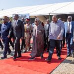 PHOTOS: Ruto, Uhuru , Obassanjo arrive in Bondo for Raila's funeral service