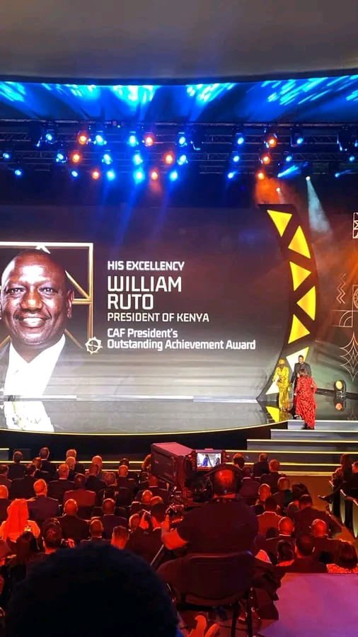 Ruto honoured by CAF for commitment to Kenyan football