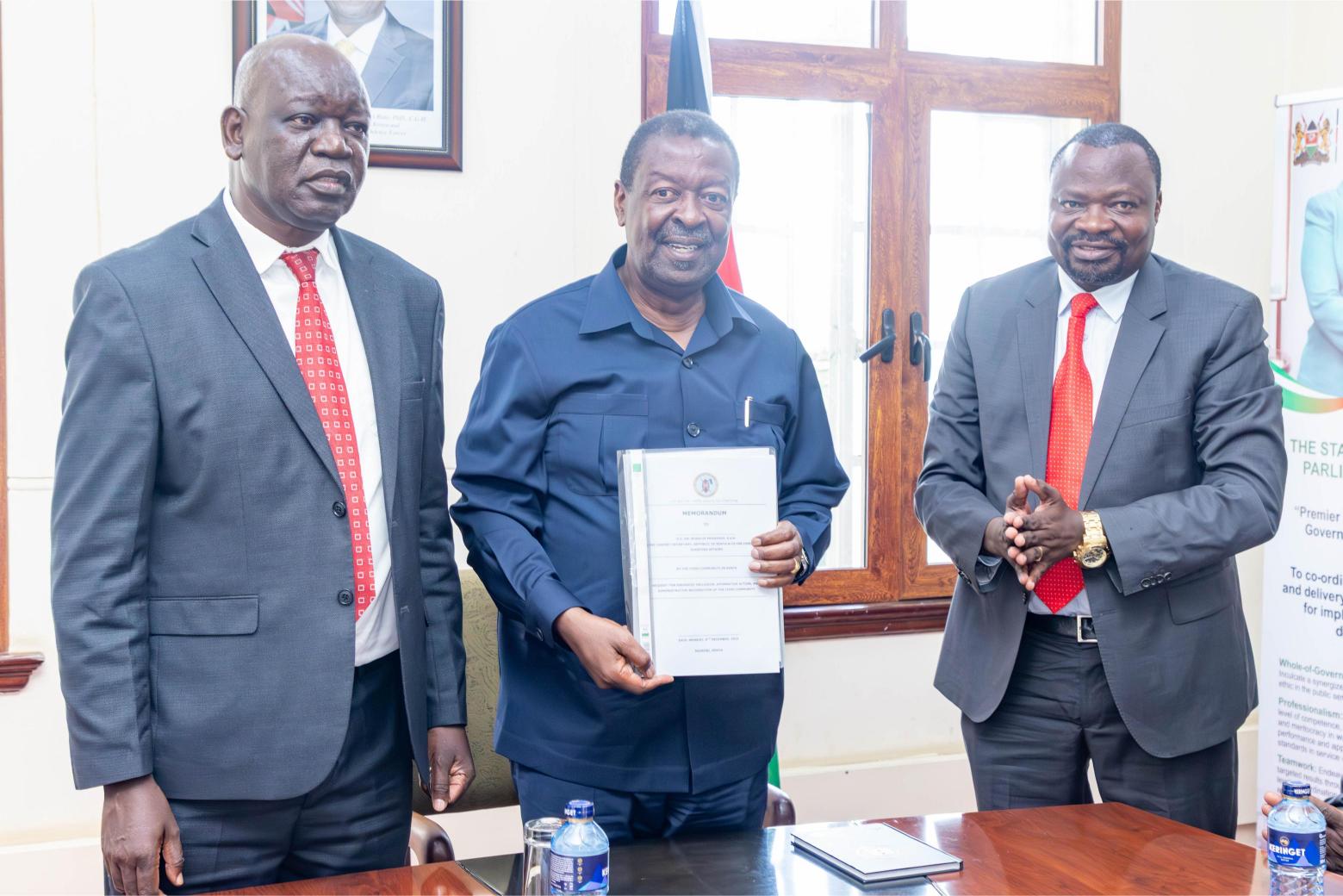 Mudavadi receives Iteso community memorandum on inclusion and representation