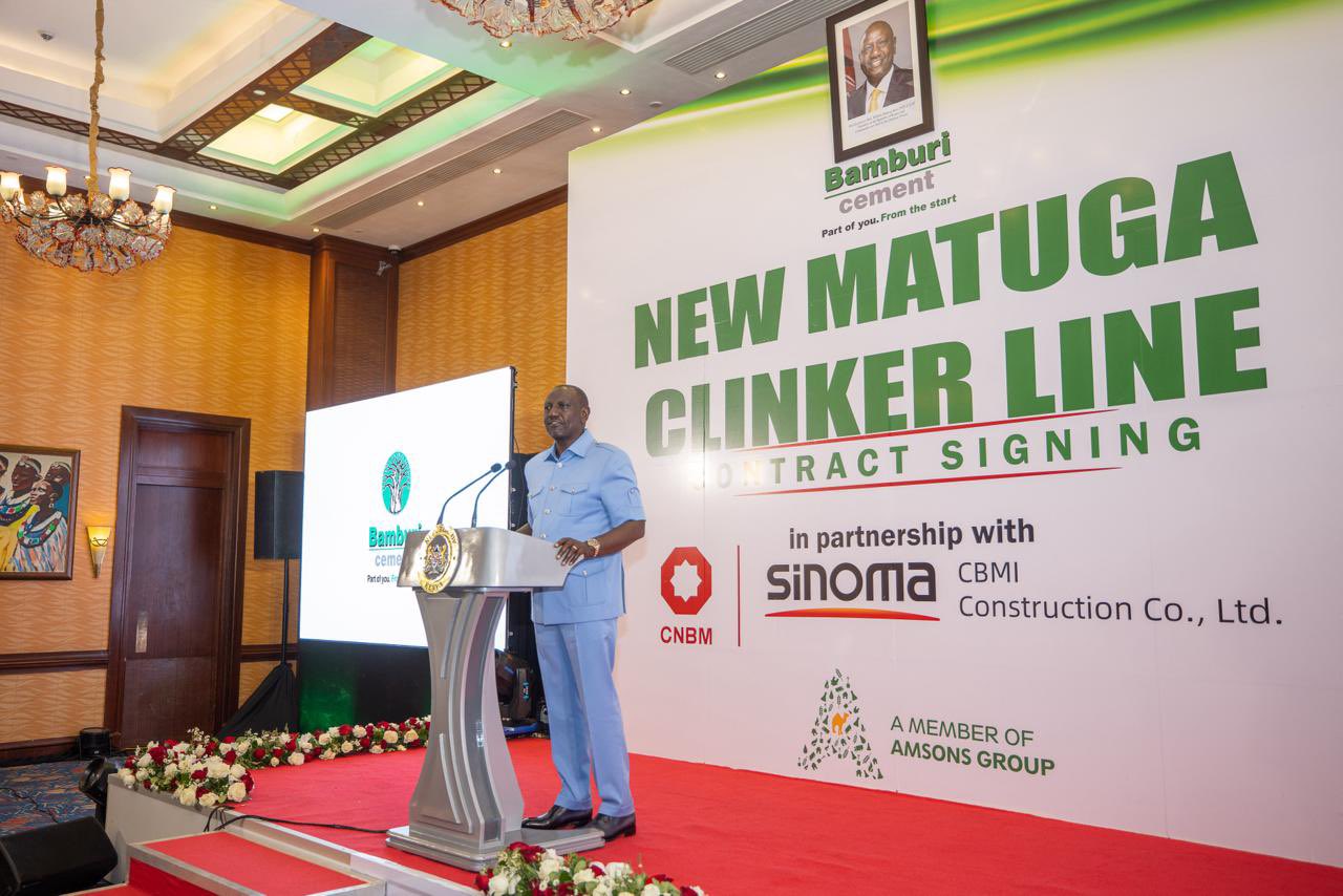 Ruto holds firm on clinker levy, defies Trade ministry stance