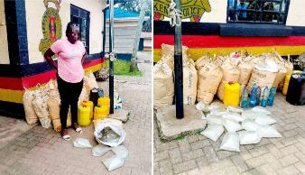 One arrested as police seize 800 litres of chang'aa in Majengo