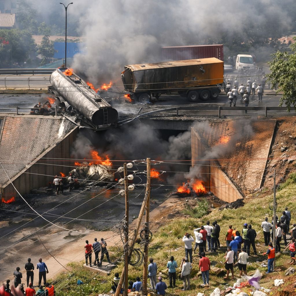 Normal traffic resumes on Southern Bypass after tanker tragedy