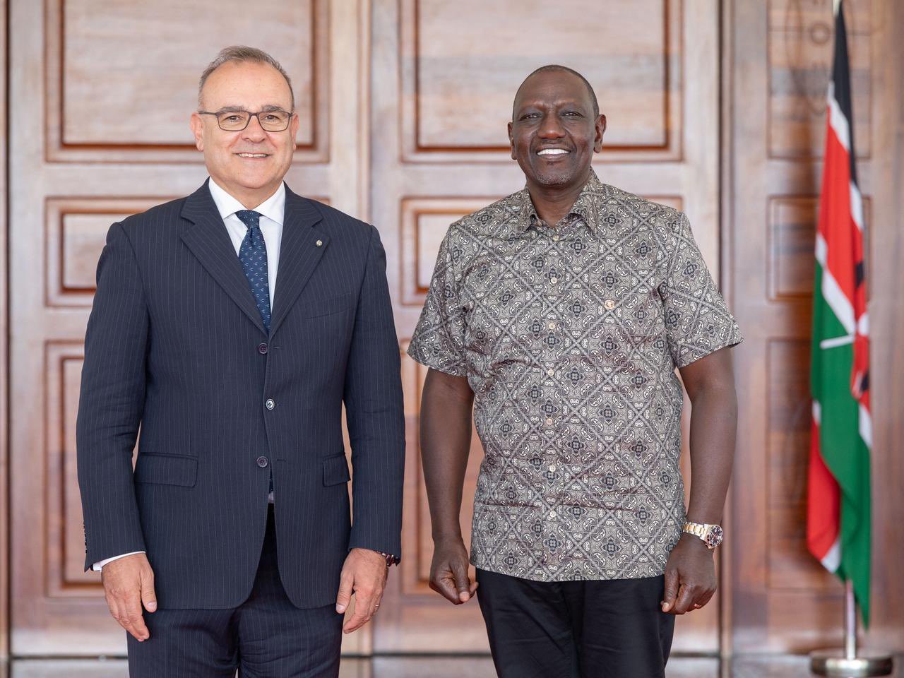 Ruto, Italian Ambassador discuss boosting trade, skills, and education links