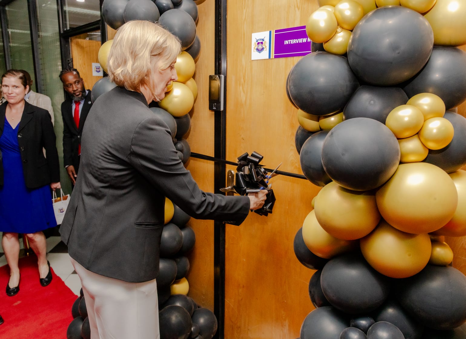 US Embassy Chargé d’Affaires Susan Burns during the inauguration of EACC’s state-of-the-art interview facility designed to enhance its investigative capacity./HANDOUT