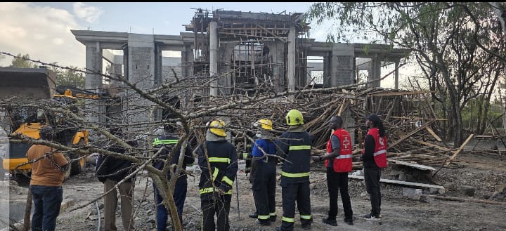 Six rescued after building collapses on Ngong Road