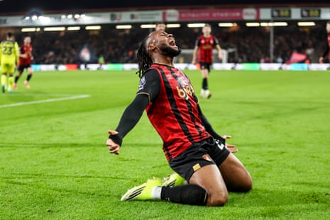 Semenyo scores on his expected final bow at the Vitality Stadium as Man City switch looms