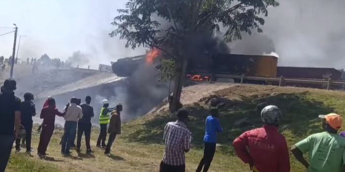Southern Bypass shut after truck crash sparks major blaze