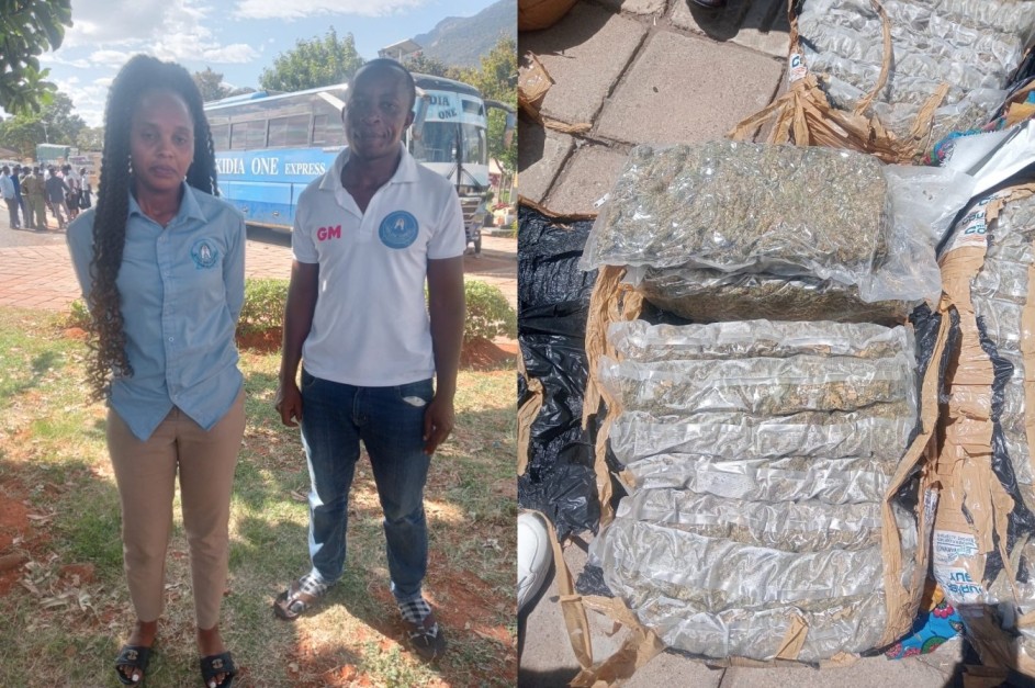 84kg of cannabis seized in Kenya-bound bus at Namanga border