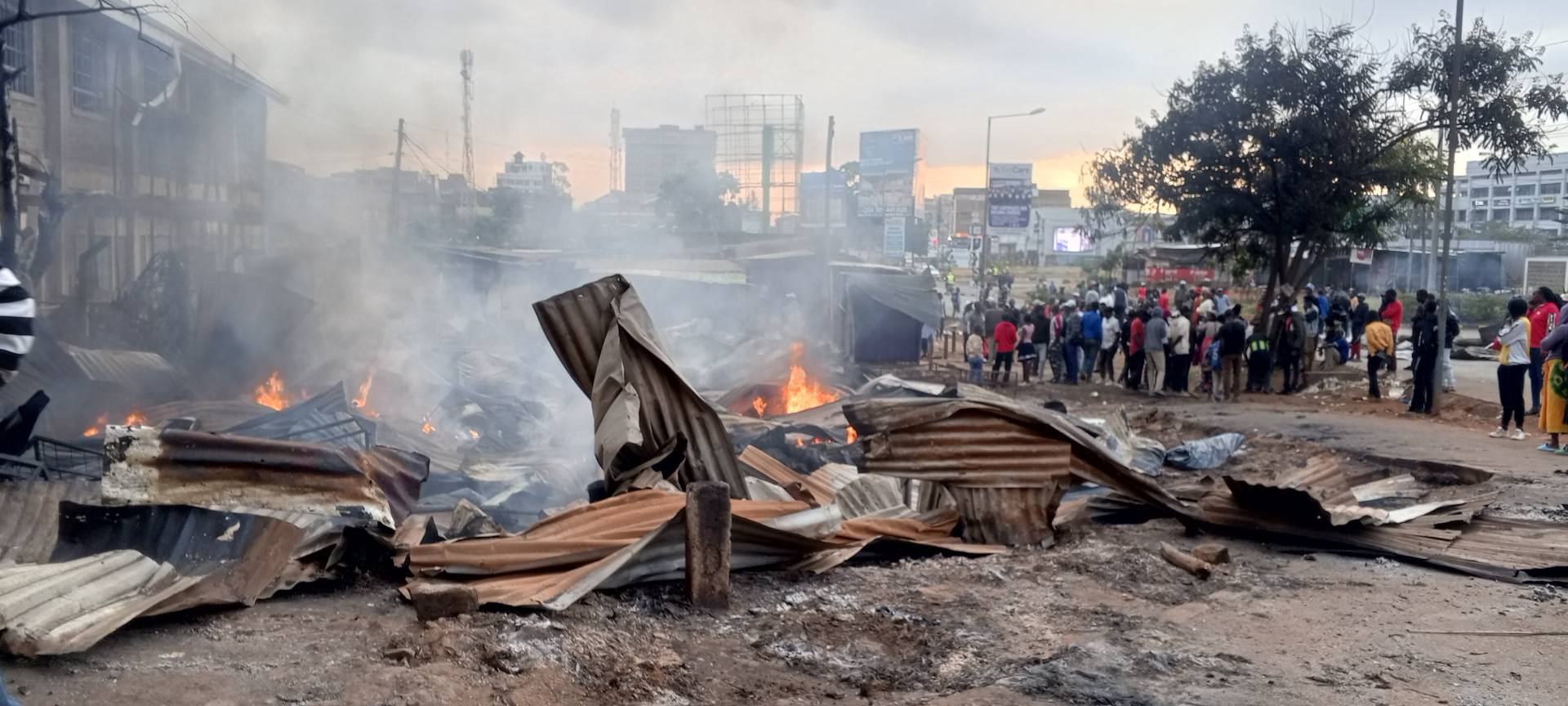 Dawn fire destroys property at Ruiru's Biashara Ward
