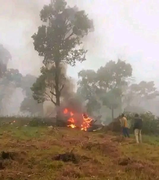 Six killed after helicopter bursts into flames in Mosop, Nandi county
