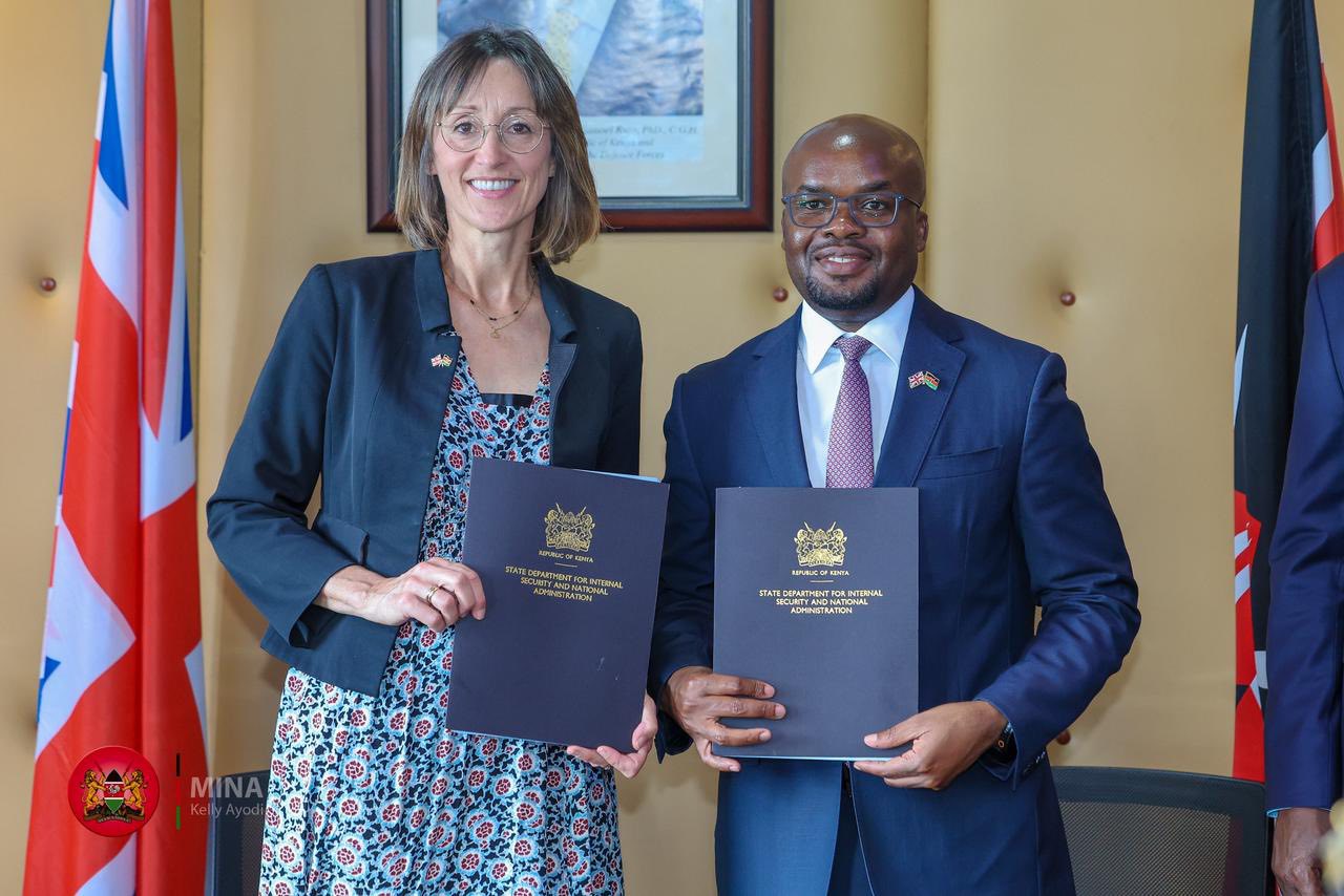 Kenya, UK sign border security MoU to tackle trafficking, crime