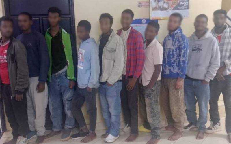 Nairobi police intercept 10 Ethiopians in suspected trafficking case