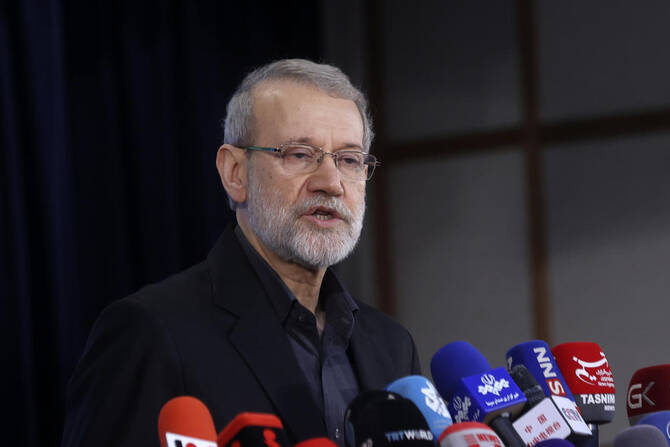 Iran national security chief Larijani, says Israel