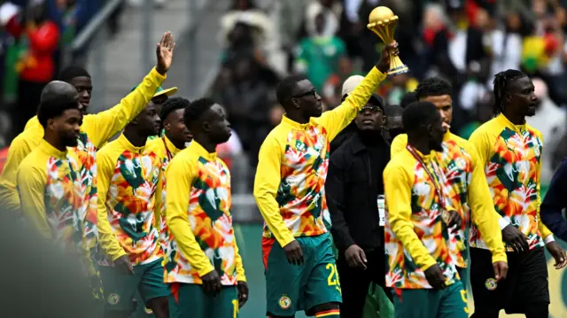 Senegal parade Afcon trophy despite title controversy