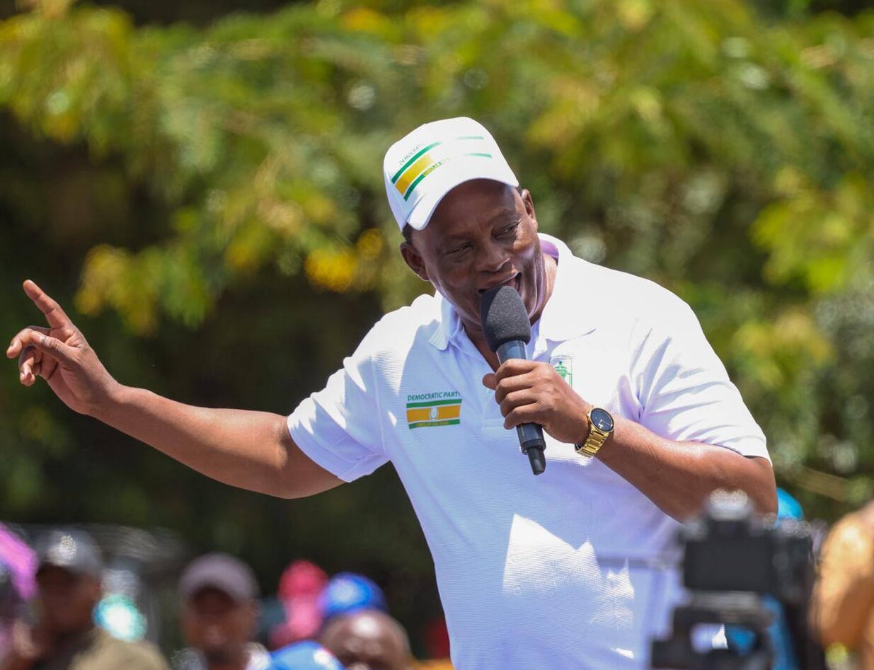 Former National Assembly Speaker and Cabinet Secretary Justin Muturi during a political rally in Makueni on 30th March, 2026