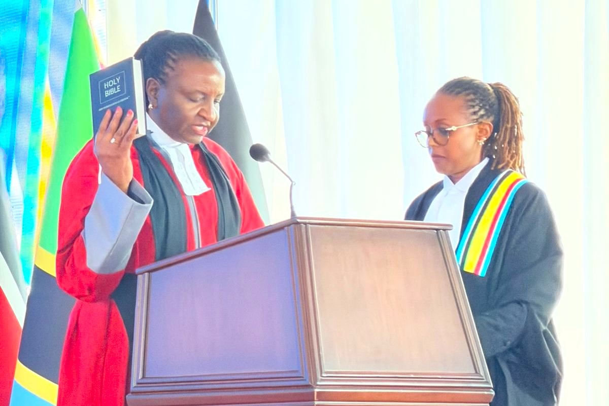 Anne Amadi, Ex-Chief Registrar of Judiciary sworn in as East African Court Judge