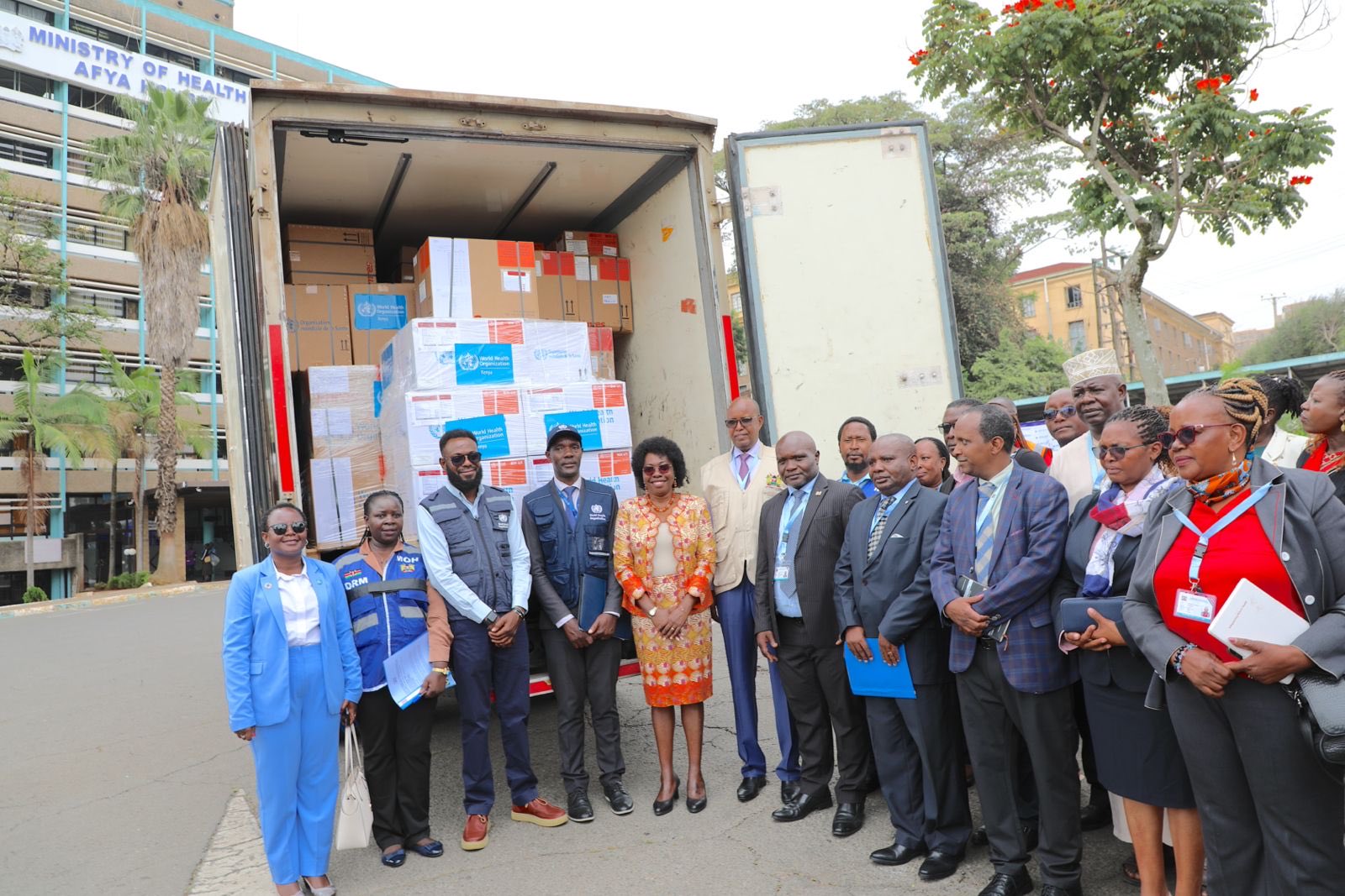 Kenya receives Sh10 million WHO health kits to boost flood response