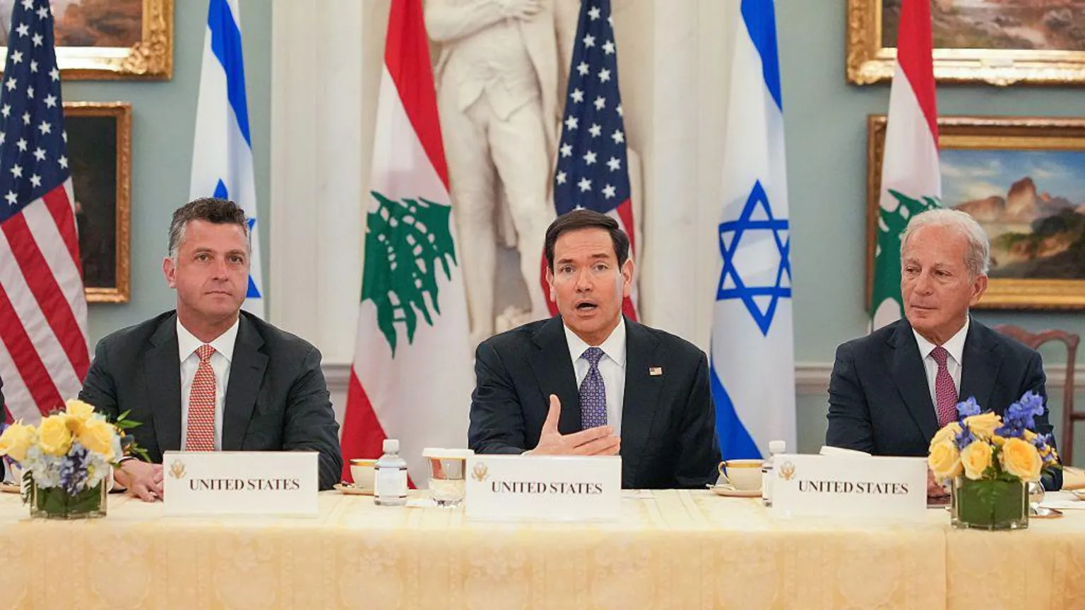 Israel and Lebanon hold rare direct talks in Washington since 1993