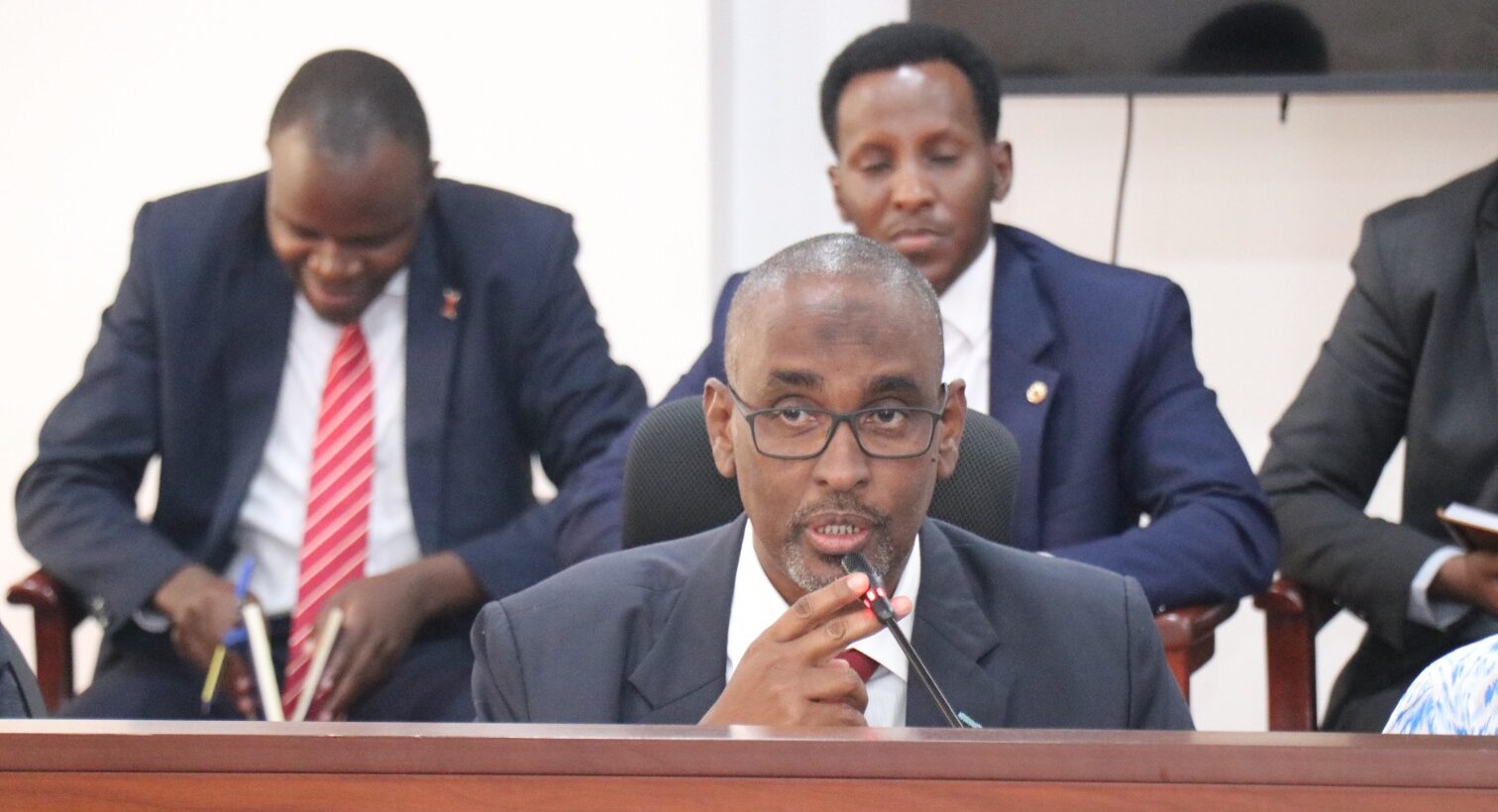 The CEO for National Council for Nomadic Education in Kenya (NACONEK) Harun Yussuf when appeared before the Bumula MP, Jack Wamboka led-National Assembly’s Public Investments Committee on Governance and Education on 2rd April, 2026. PHOTO/DAVID BOGONKO NYOKANG’I