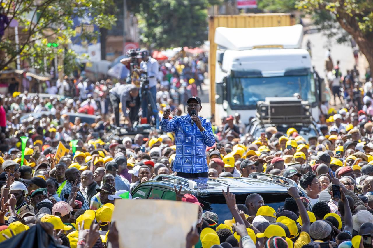 Ruto urges unity, warns against tribal politics during Murang’a tour