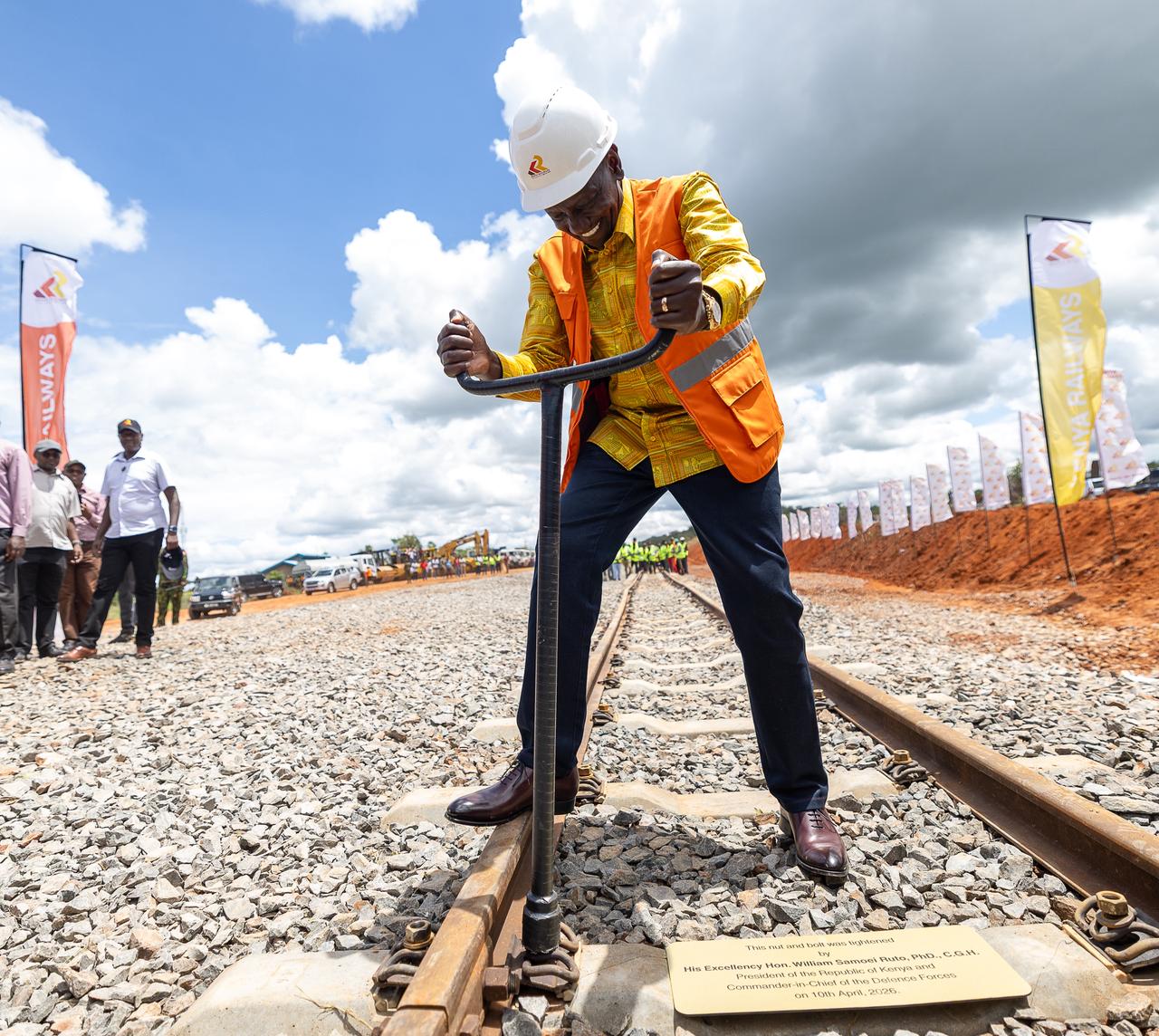 PHOTOS: Ruto breaks ground for revitalisation of Voi–Mwatate railway line