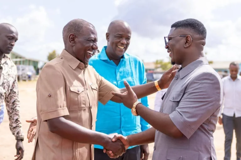 Ruto’s Kilifi speech briefly interrupted after man breaches security at the podium