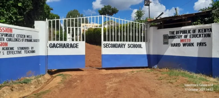 Governor Kang’ata urges calm after fire breaks out at Gacharage Secondary School
