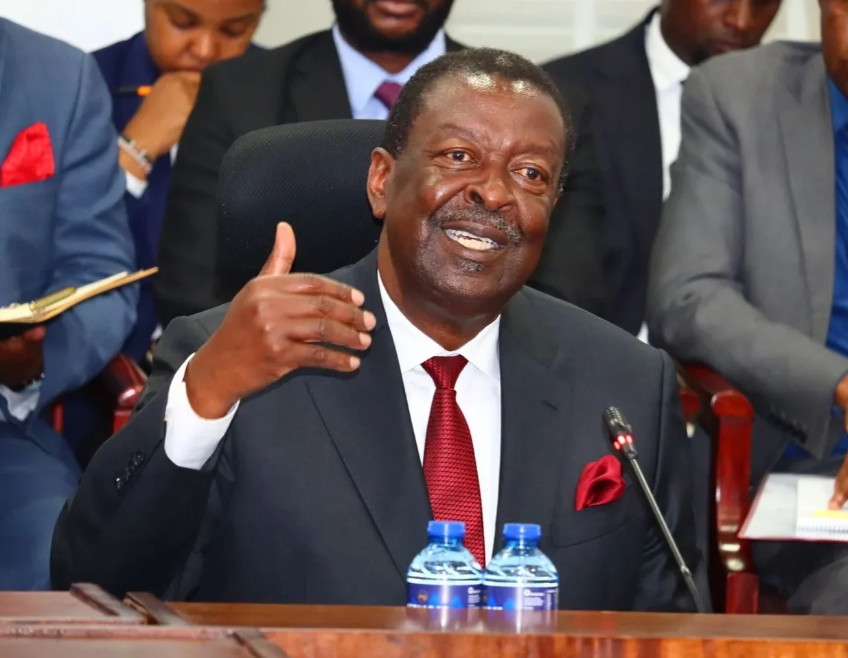 Prime cabinet Secretary Musalia Mudavadi when appeared before the Senate Labour and Social Welfare Committee in Parliament on 6th, April 2026.PHOTO/Musalia X