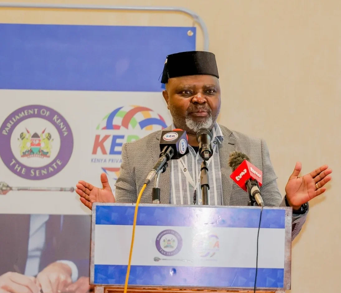 Meru Senator Kathuri Murungi during a briefing in Naivasha on June 5,2026. PHOTO/SENATE