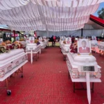 White caskets line Gilgil Stadium in heartbreaking Utumishi Girls requiem mass