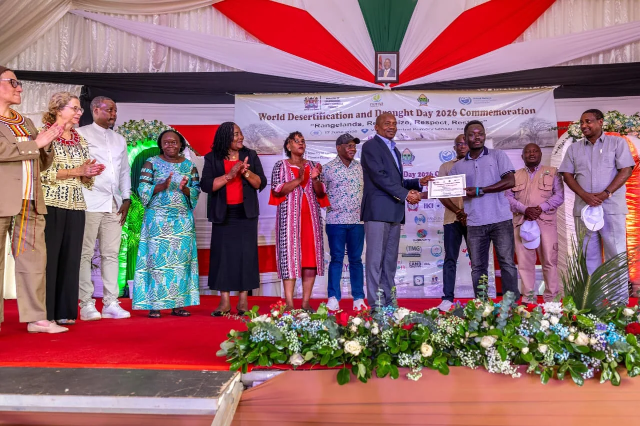Deputy President Kithure Kindiki during the Global Observance of Desertification and Drought Day in Vipingo, Kilifi County, on June 17, 2026. PHOTO/DPCS
