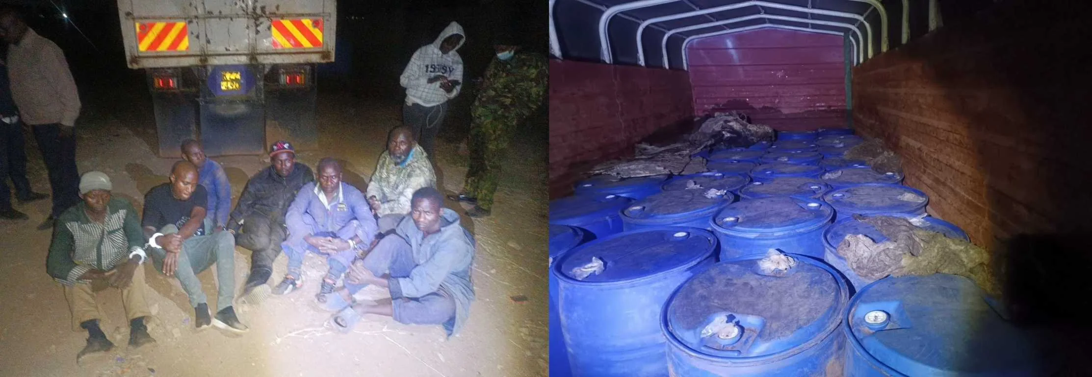 Seven arrested as DCI seizes 13,200 litres of ethanol in Thika