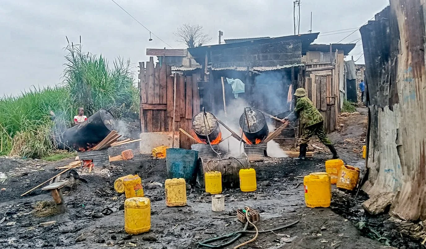 Four arrested as police seize 3,800 litres of Kangara in Nairobi illicit brew raid