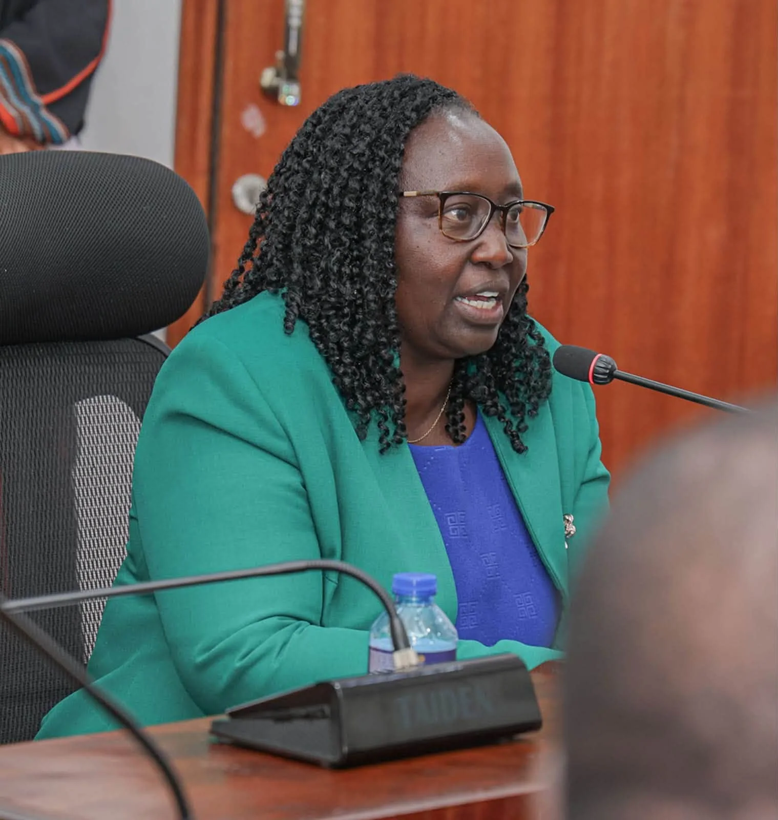 Cabinet Secretary for Gender, Culture, the Arts and Heritage Hanna Wendot accompanied by Principal Secretary for Children Services Carren Ageng'o, appeared before the Senate Standing Committee on Labour and Social Welfare in parliament on 17 July, 2026. PHOTO/DAVID BOGONKO NYOKANG’I