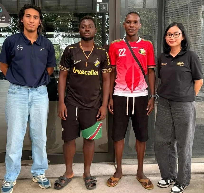 Sunday and Brian with APPI officials in Indonesia