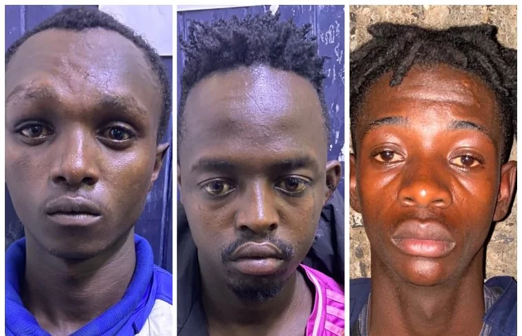 Three robbery suspects arrested as detectives recover pistol in Kawangware