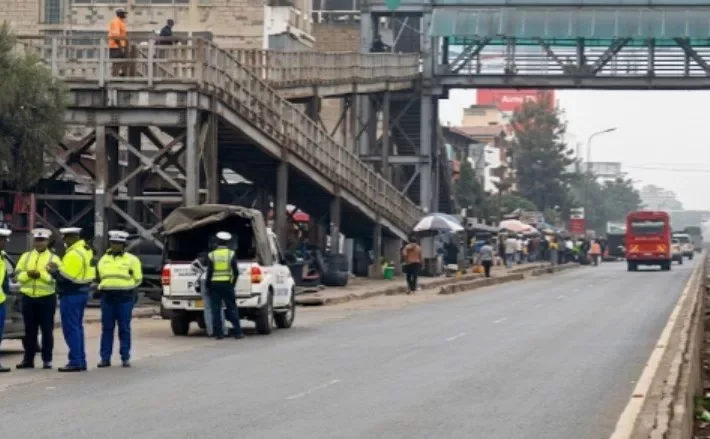 NTSA arrests 35 pedestrians at Buruburu Interchange for avoiding footbridge