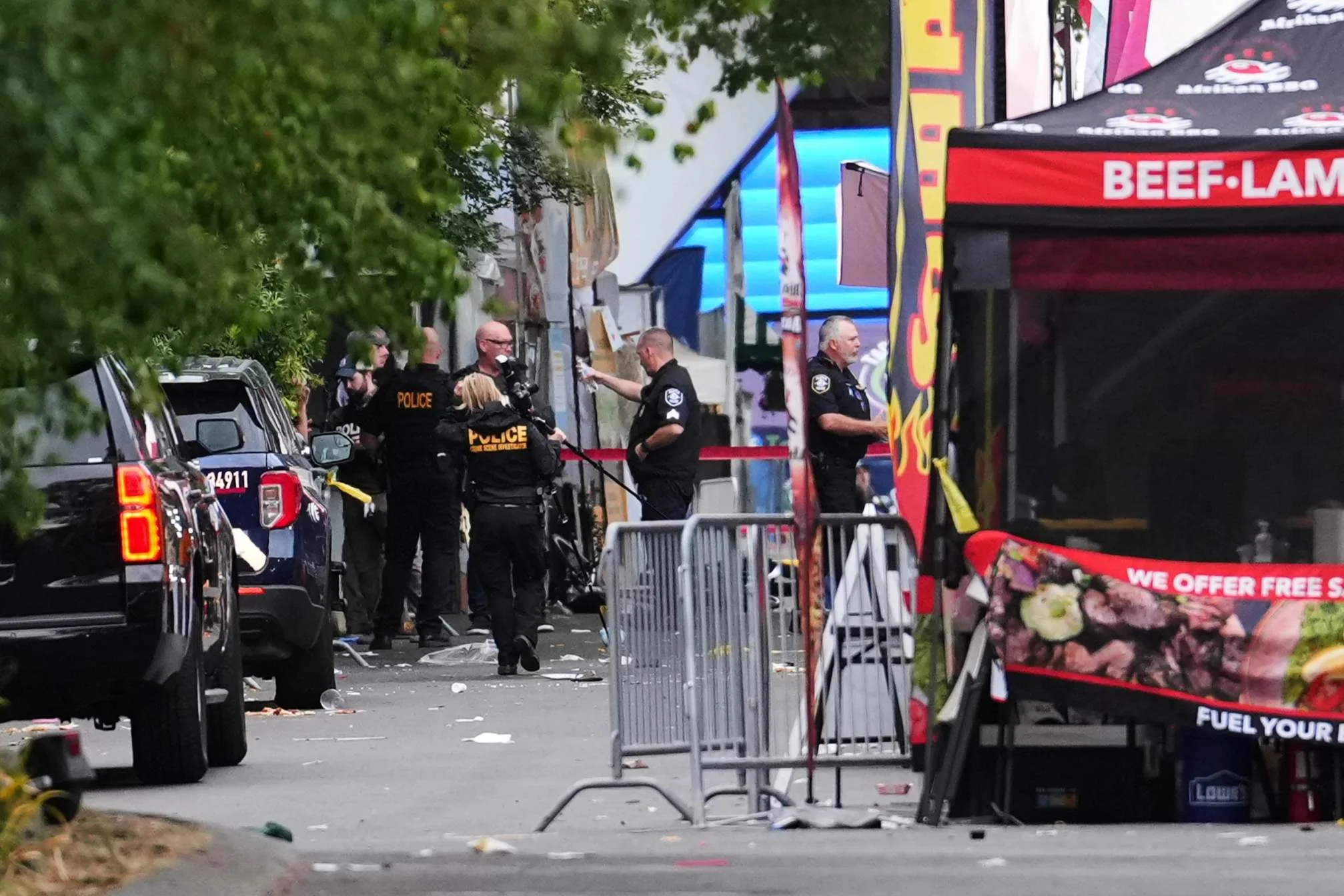 Three dead and several injured in shooting at US food festival
