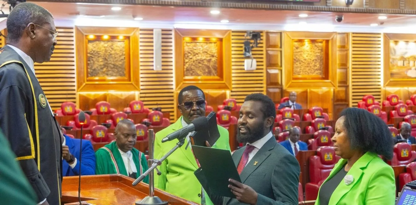 Sammy Douglas Waweru sworn in as Ol Kalou MP
