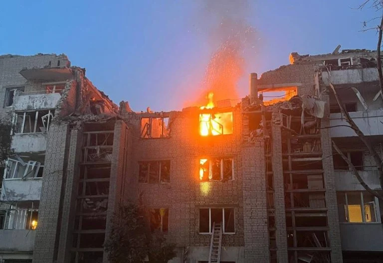 At least nine killed as fresh Russian missile strike hits Kyiv