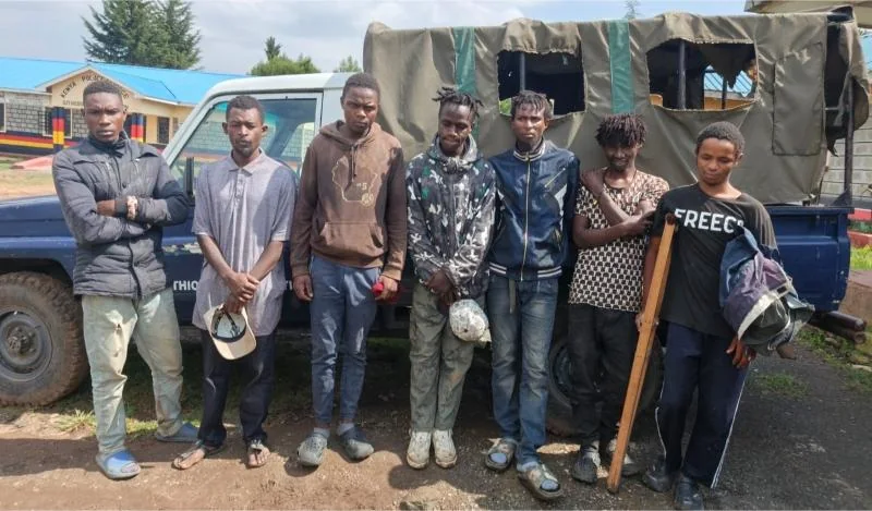 Seven suspected gang members arrested in raid at Nakuru's Githioro Market